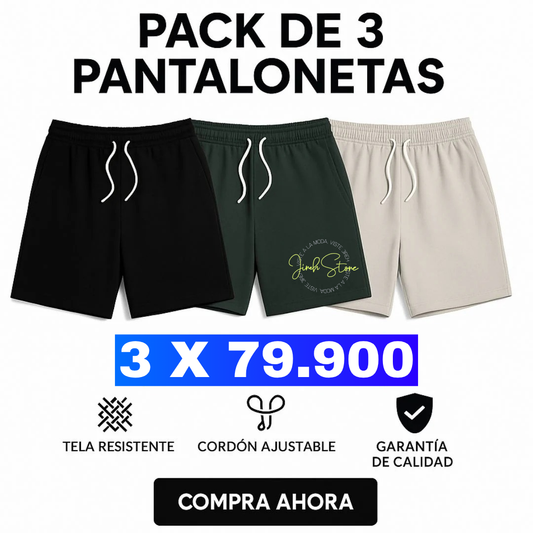 URRBAN BASICS™|PACK X3 DE PANTALONETAS ¡PERFECTA PARA EL DIA A DIA!