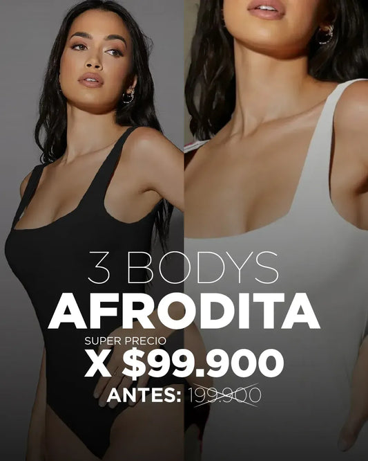 PACK X3 BODYS AFRODITA